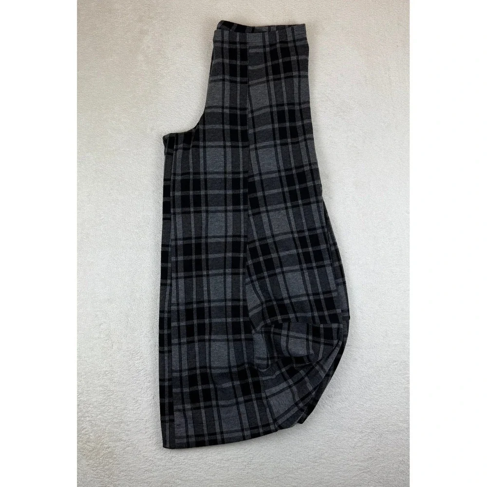 Y2K Plaid Balloon Capri Pants Womens Large Avant Garde Bubble Hem Goth 32